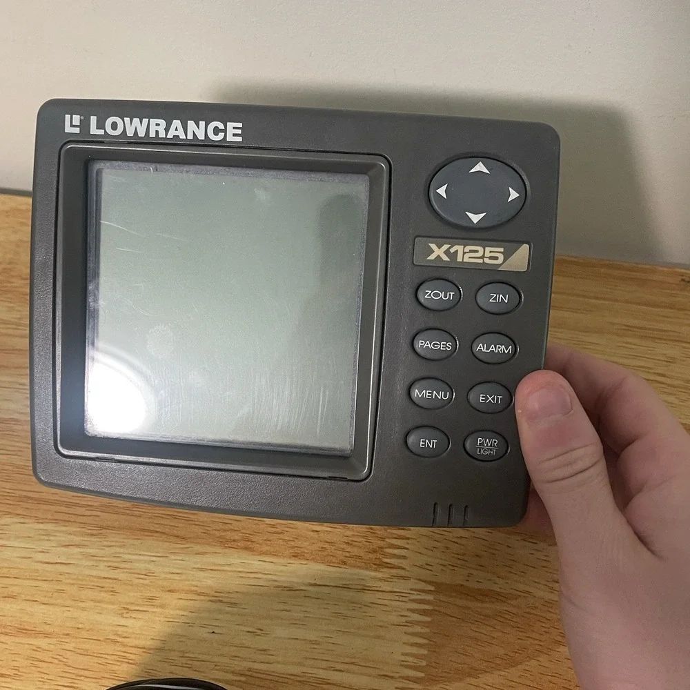 Lowrance X125 125 Fish Finder Head Unit/ Cord